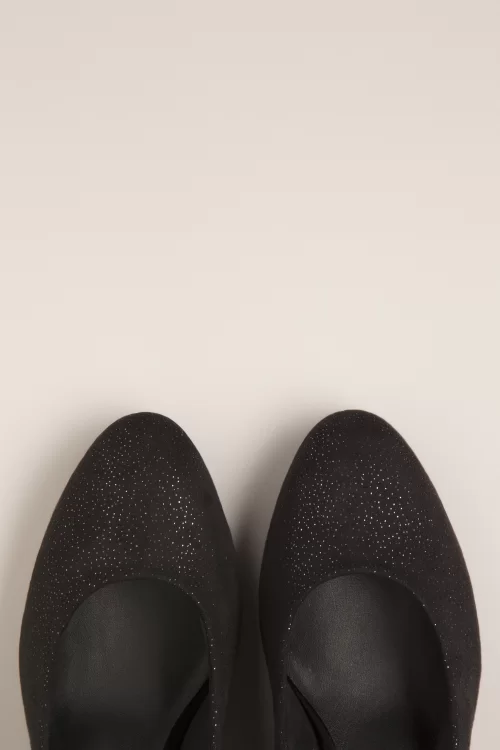 Tamaris Sally Glitter pumps in zwart