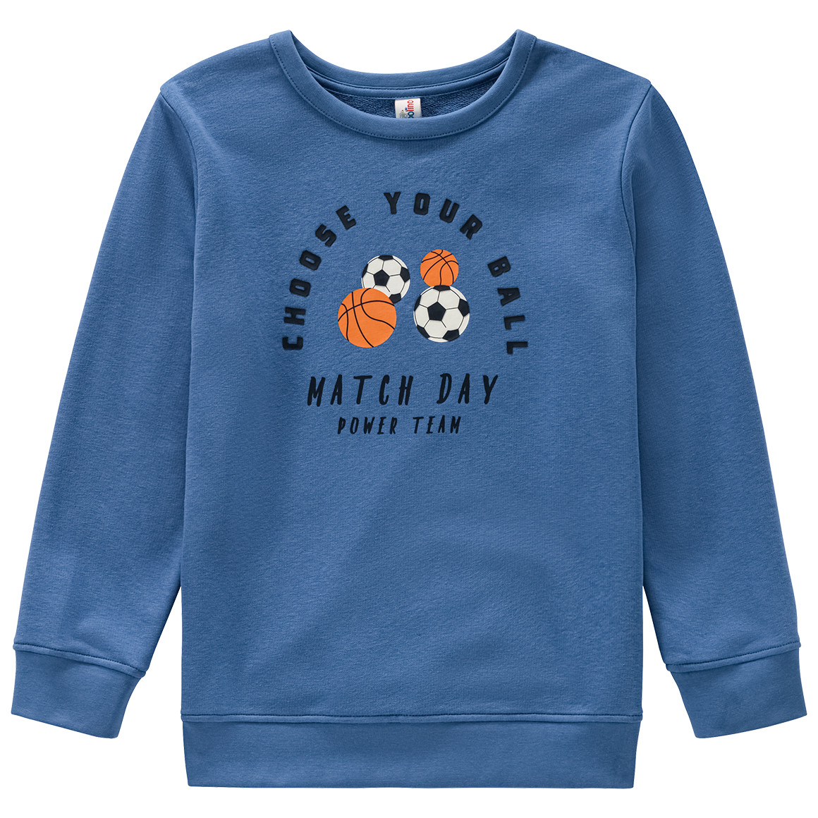 Topolino Jungen Sweatshirt mit Ballsport-Motiven blau