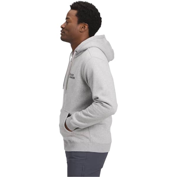 Sweat escalade BLACK DIAMOND MINI STACKED FZ HOODY NICKEL HEATHER