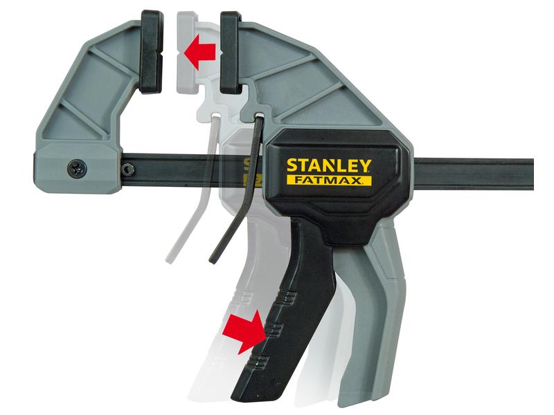 Stanley Fatmax Einhandzwinge Fatmax M, 150 mm Einhandzwinge I-Profil-Schiene