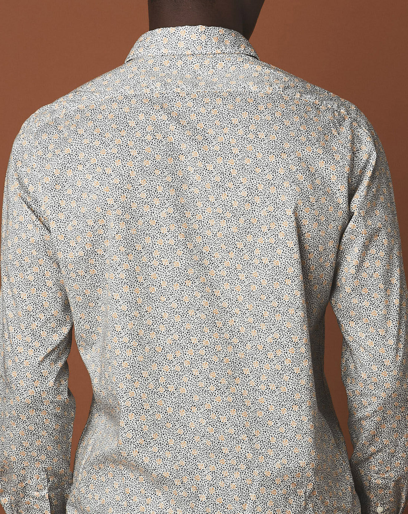 Hartford Chemise slim Sammy imprimée blanc/gold/navy