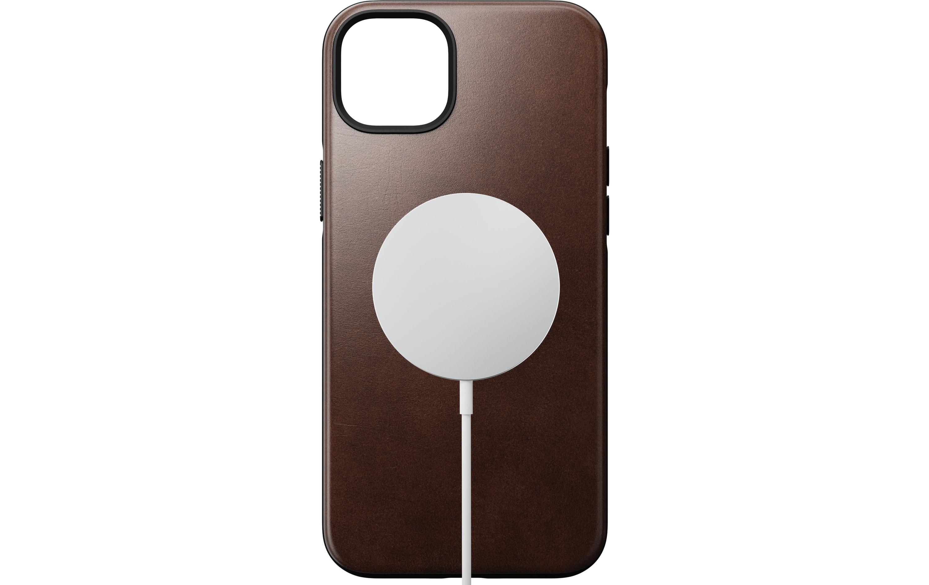 Back Cover Modern Leather Horween iPhone 14 Plus BraunModerne Schutzhülle aus Horween Leder für das Apple iPhone 14 Plus