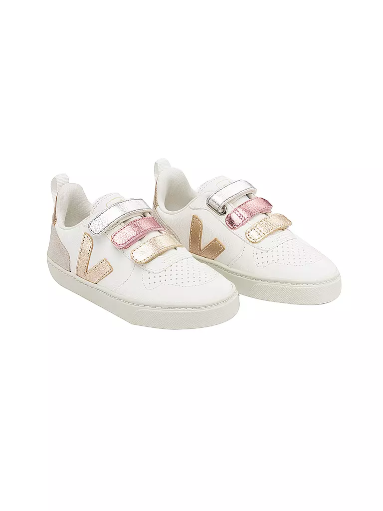 VEJA Kinder Sneaker V-10 weiss