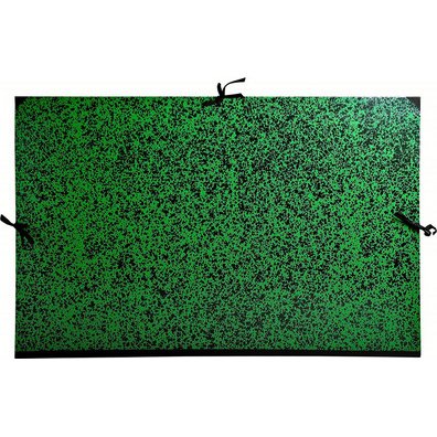 Carton à dessin Annonay avec rubans 50 x 72 cm - Pour format raisin - Vert
