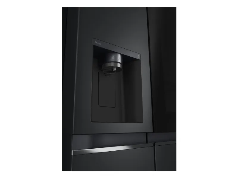 LG InstaView GSGV81EPLL, Fritstående, Amerikansk dør, Sort, Indvendig, R600a, Glas