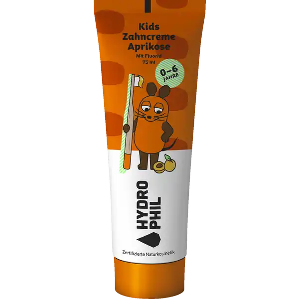 Kids Zahncreme Maus Aprikose