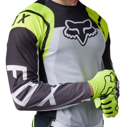 Maillot cross Fox AIRLINE - SENSORY 2023 - Jaune / Noir