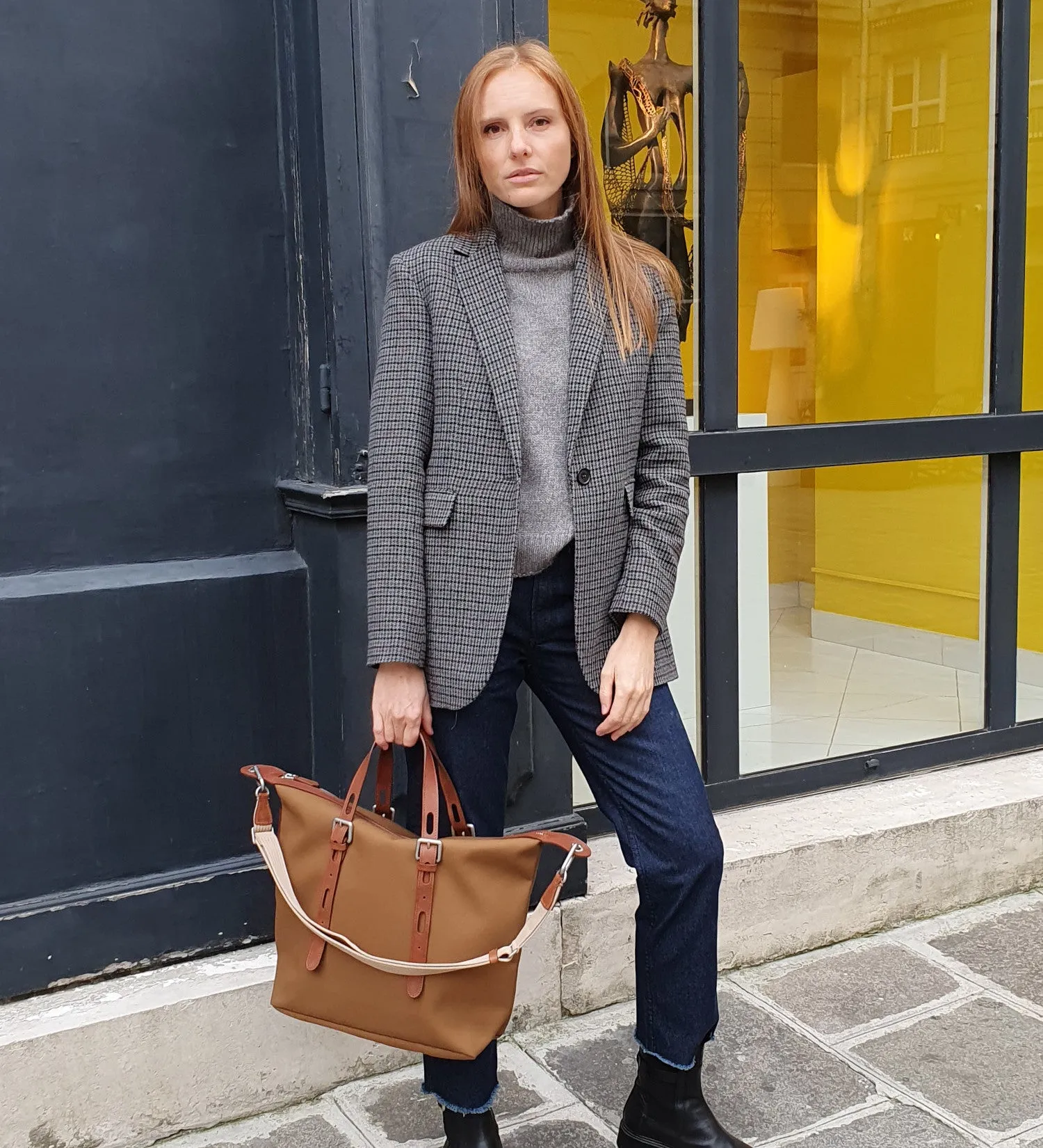 Cabas bandoulière Double Twill L Thyrs