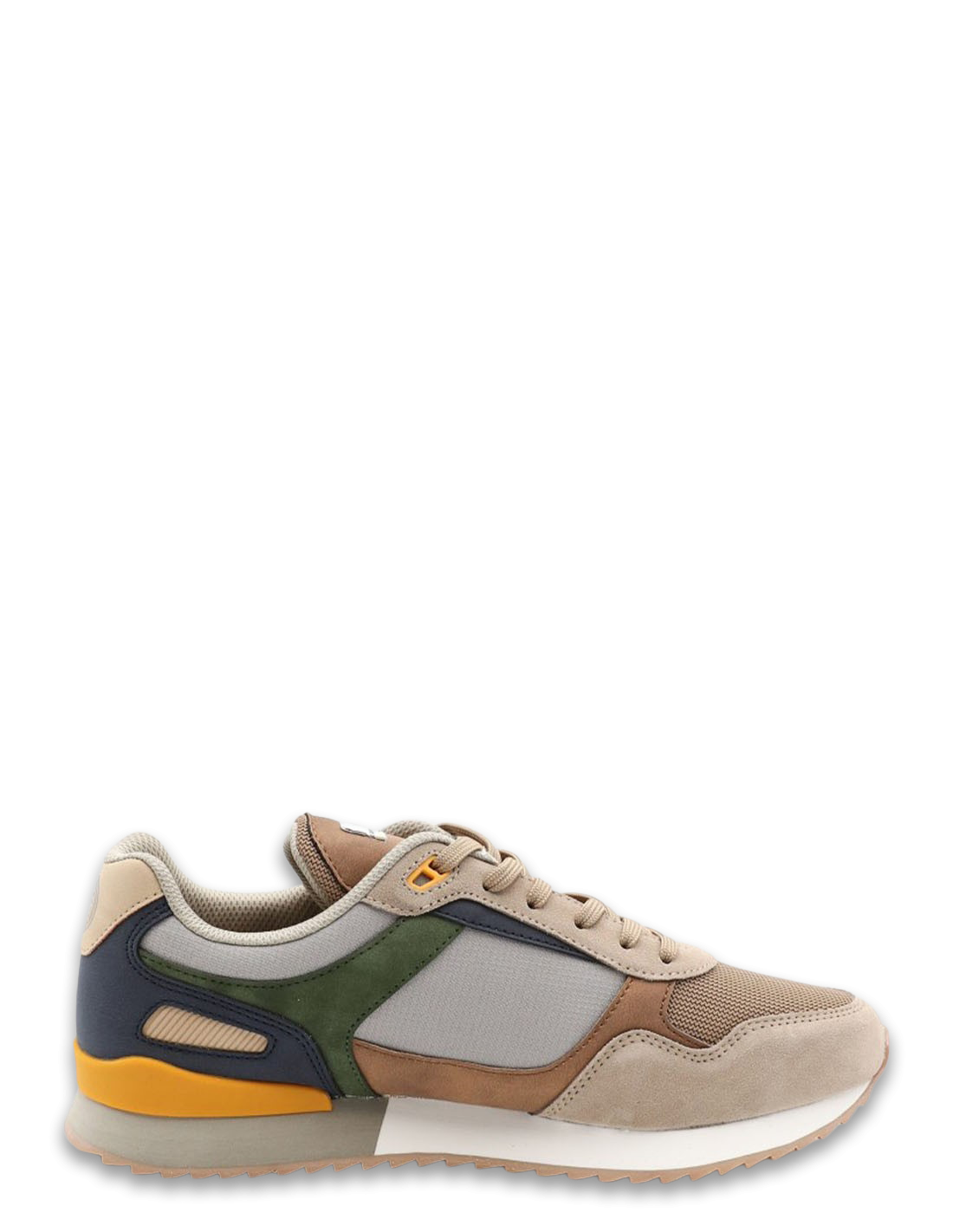 serge blanco Baskets De Ville Homme Chamonix Beige/Orange