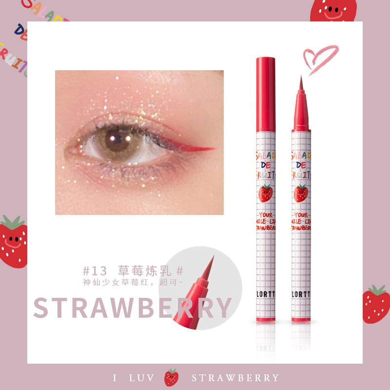 FLORTTE - Fruitige vloeibare eyeliner - 4 kleuren