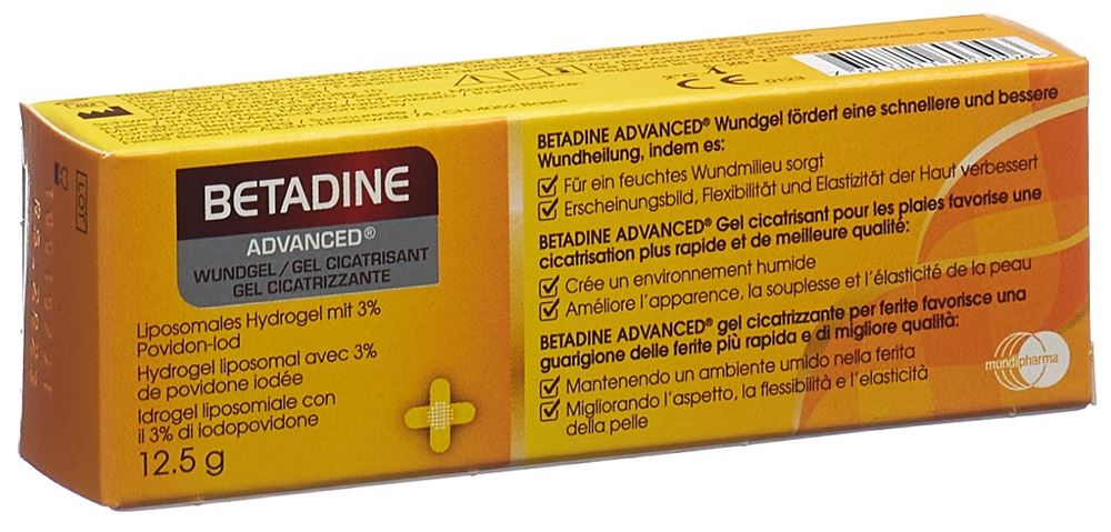 Betadine Advanced Wundgel Gel Tb 12.5 g