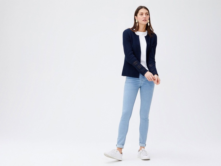 Gebreide cardigan voor dames, met katoen en polyacryl