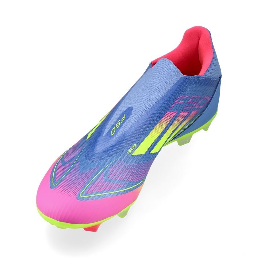 adidas F50 League Laceless FG/AG Celestial Victory - Blue Fusion/Lucid Lemon/Lucid Pink