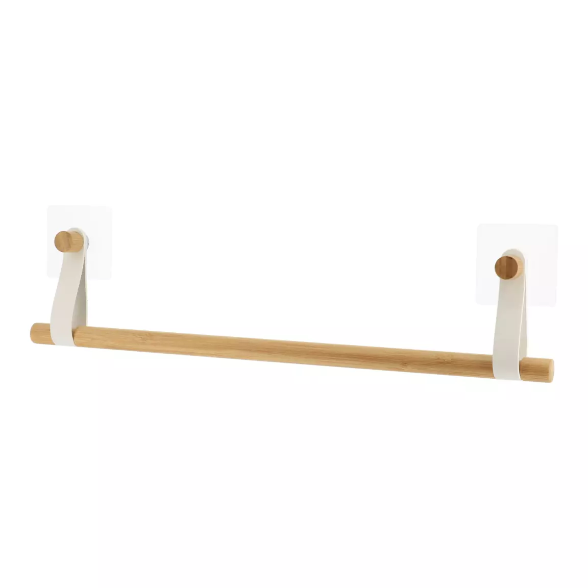 Porte serviette adhésif 1 barre (50 cm) Easy Chic Blanc