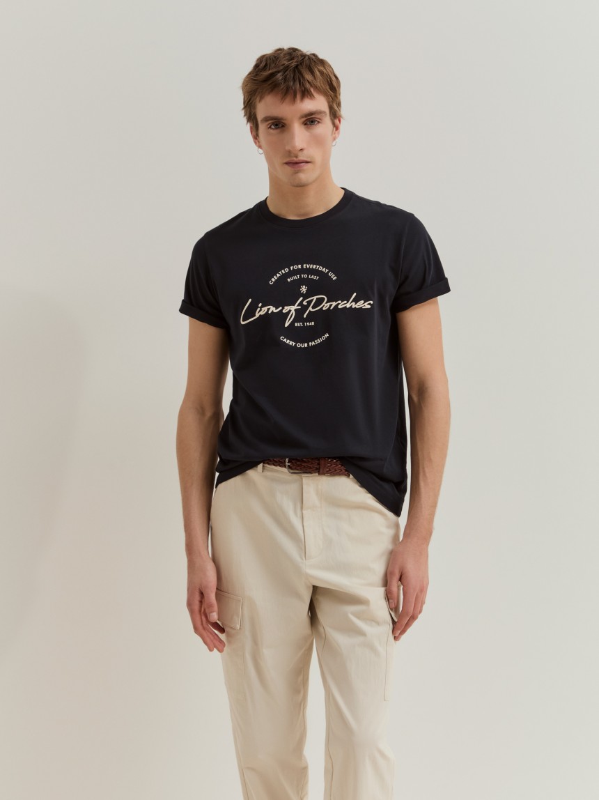 T-shirt em algodão