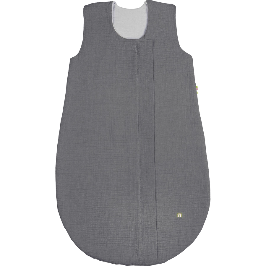 odenwälder Musselin Sommerschlafsack grey 70 cm - 90 cm