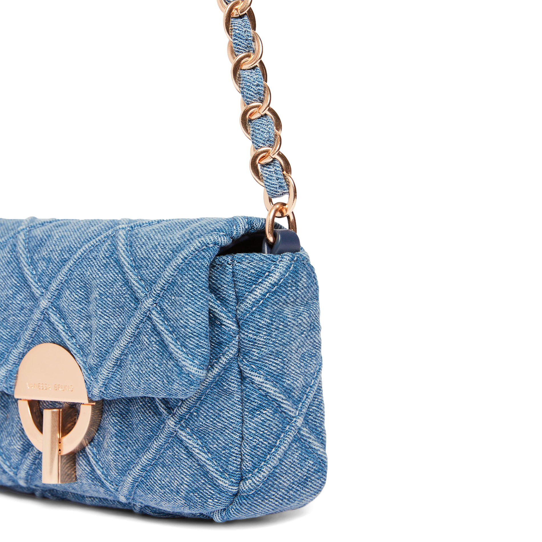 NANO MOON - Sac bandoulière en denim de coton | Bleu