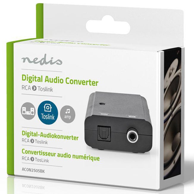 Nedis ACON2505BK audio converter Coax naar Toslink