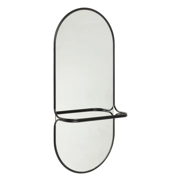 Hübsch Miroir en métal | Noir