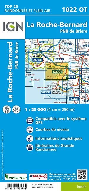 IGN - TOP 25 1022 OT LA ROCHE BERNARD 1 25 000