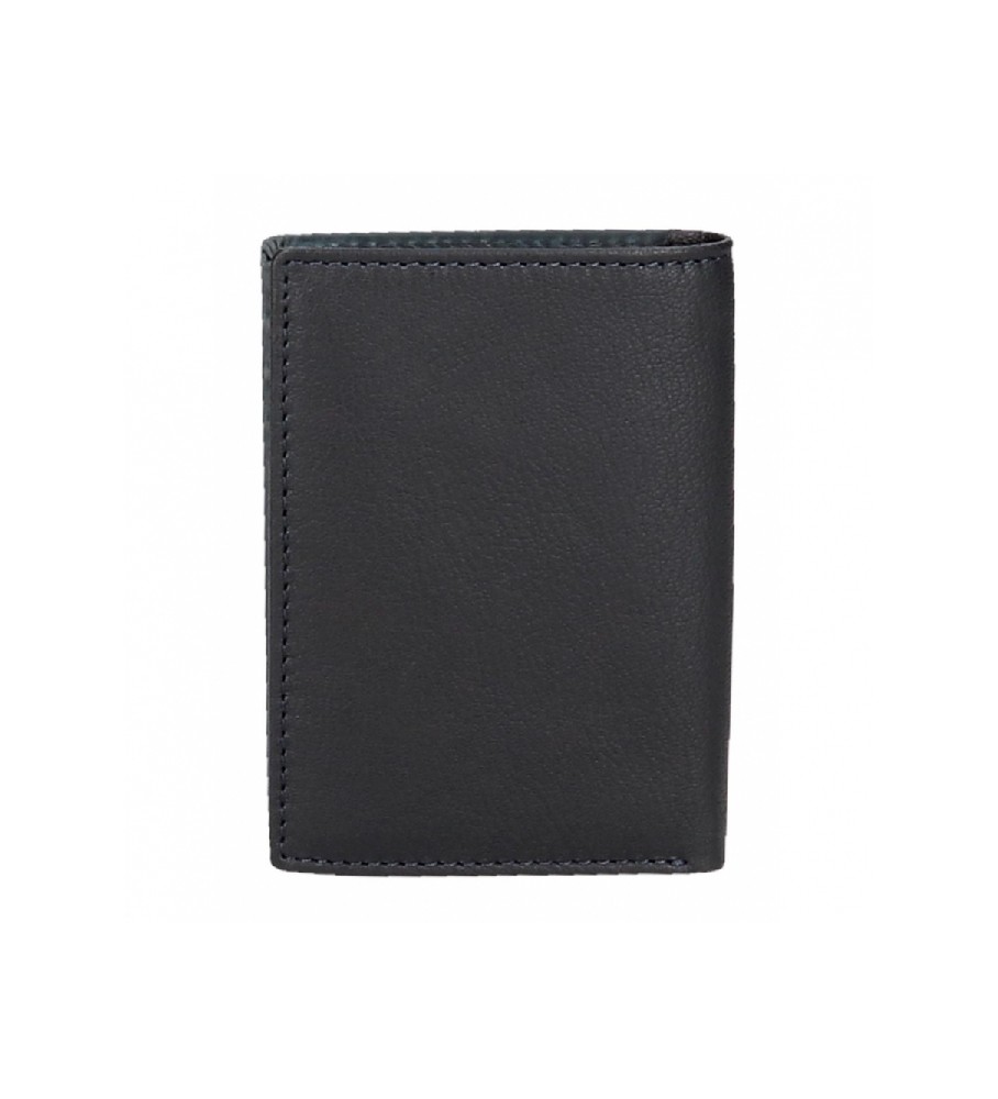 Bolsa Joumma Cartera Adept Jim vertical com monedero Marino -8,5x11,5x1cm-