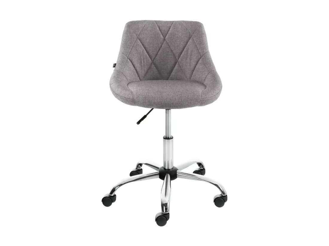 Tabouret de bureau - Tissu - Gris - Lazio