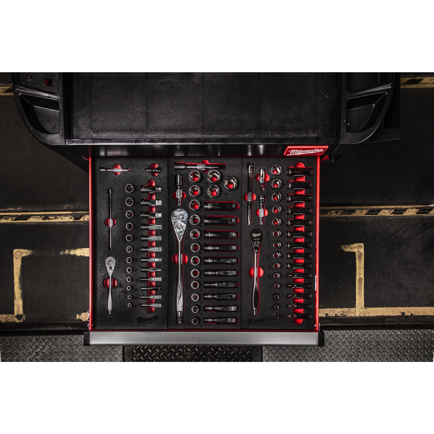 Milwaukee 4932479825 Foam Inlay doppenset - 3/8''