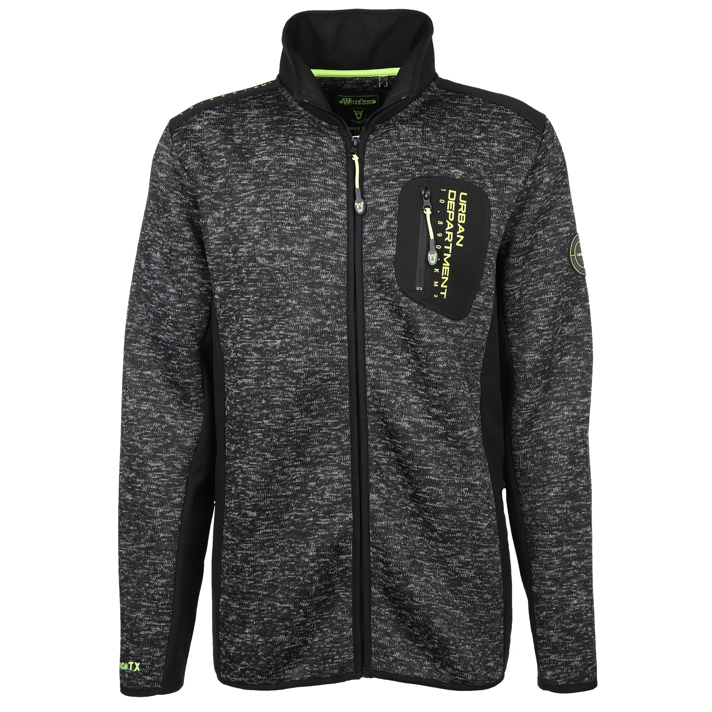 Herren Strickfleecejacke
