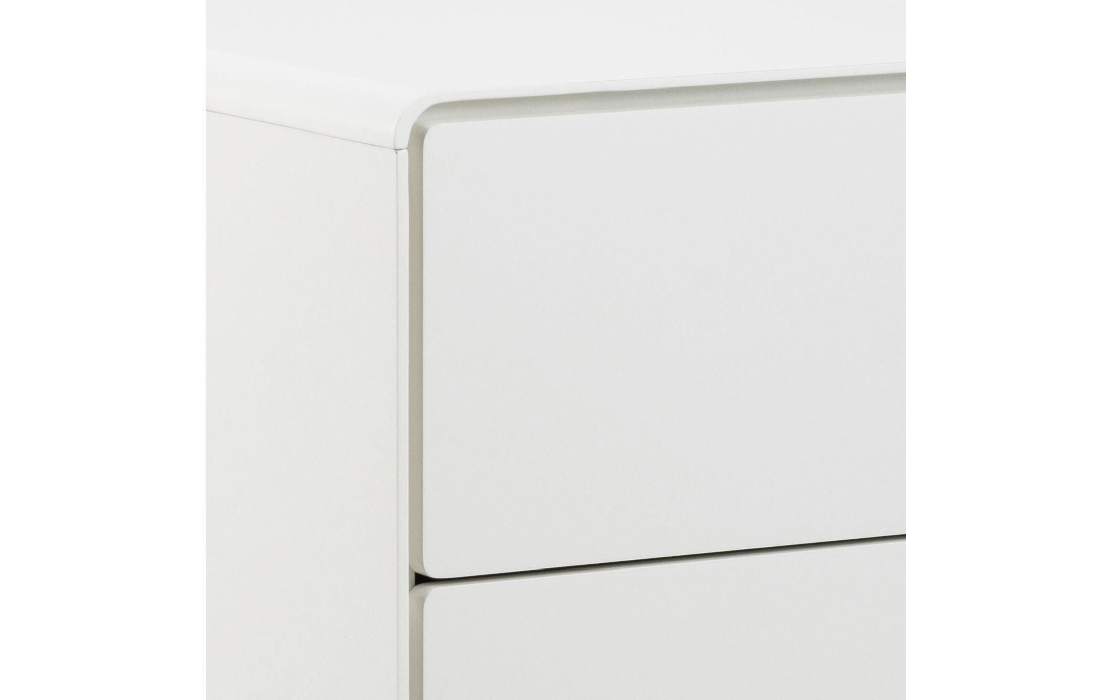 Kommode Lowell 80 x 100 cm, Weiss<br>Geräumige Kommode mit viel Stauraum