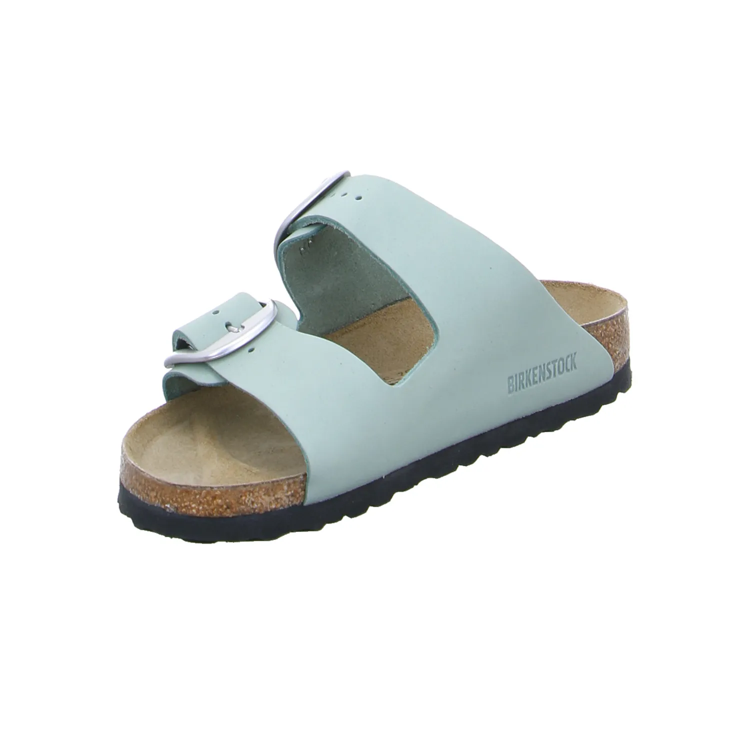 BIRKENSTOCK Bio-Fussbett Pastelgrün Leder