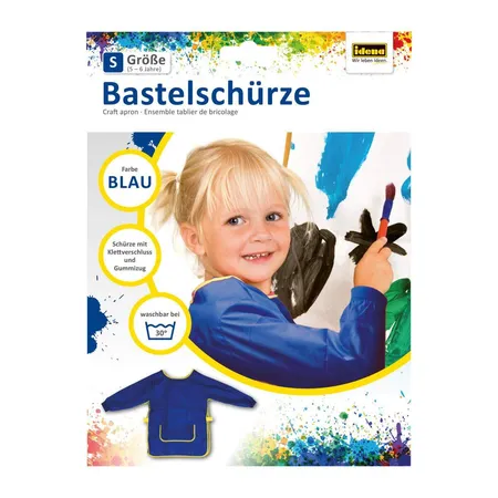 Idena Bastelschürze Blau, Alter 5-6 Jahre