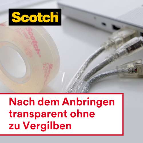 SCOTCH® Crystal Clear 600 Klebeband