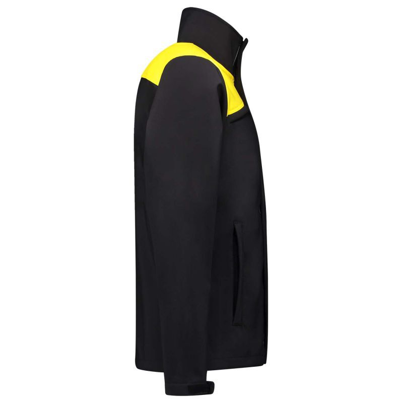 Tricorp Bicolor 402021 - Softshell jas - Zwart Geel - 3XL