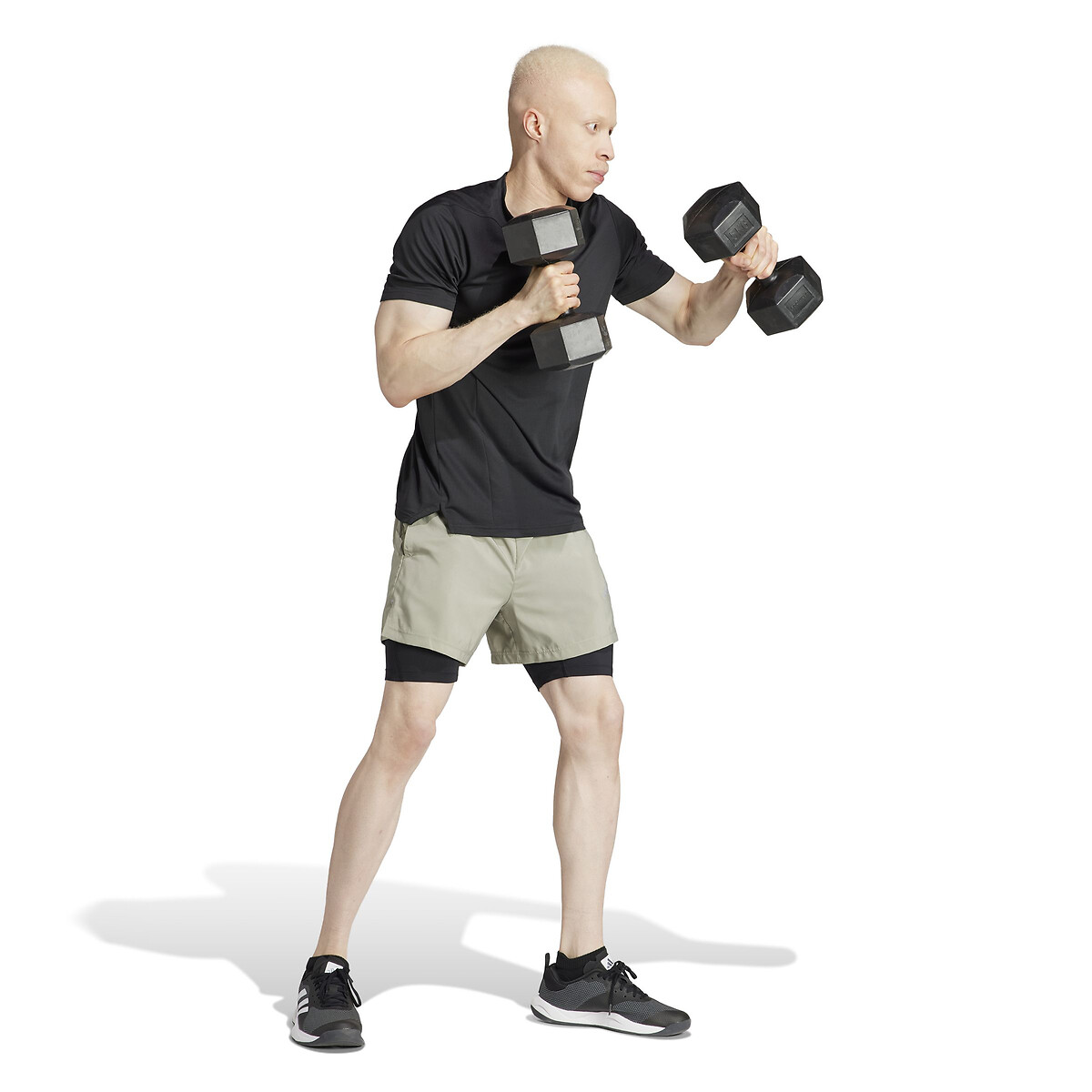 adidas Performance<br>Academia de treino curta 2 em 1