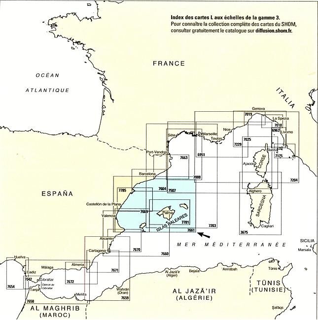 EPSHOM - 7661L DE CABO DE LA NAO A BARCELONA