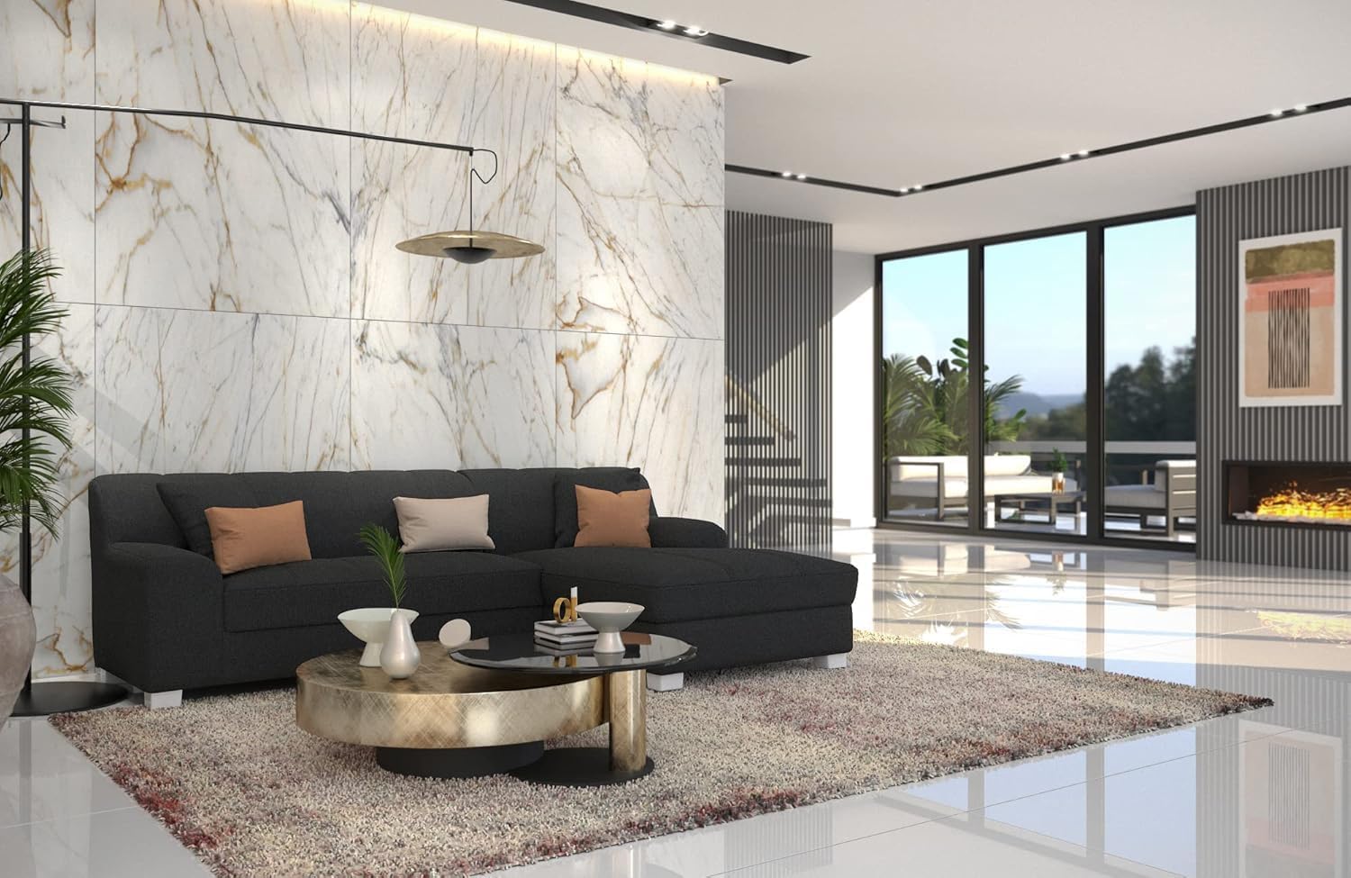 DOMO. collection Ecksofa Capri, Sofa in L-Form, Longchair rechts mit Schlaffunktion, Couch, Polsterecke, Eckcouch, Schlafsofa 239 x 152 x 75 cm (BxTxH), schwarz
