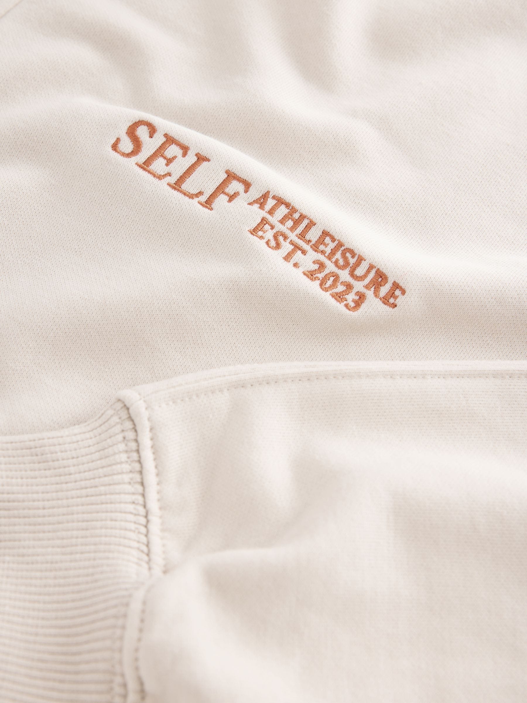 Pastelgeel - Sweatshirt met korte rits