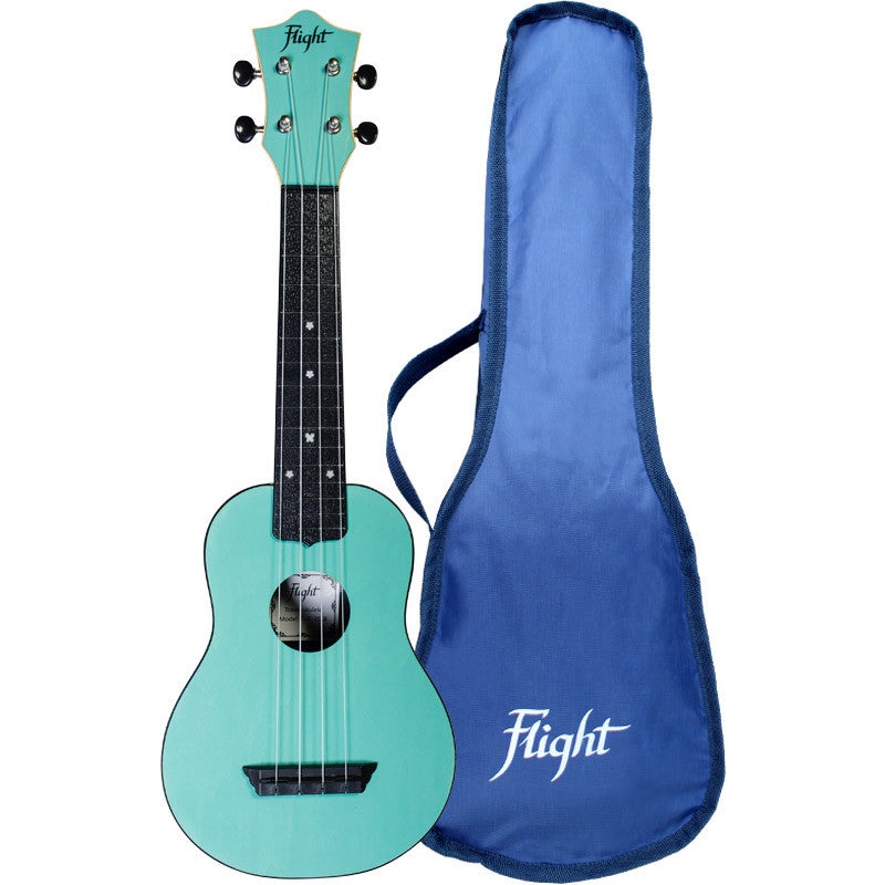 Flight Travel Series TUS35 Light Blue sopraan ukelele met gigbag