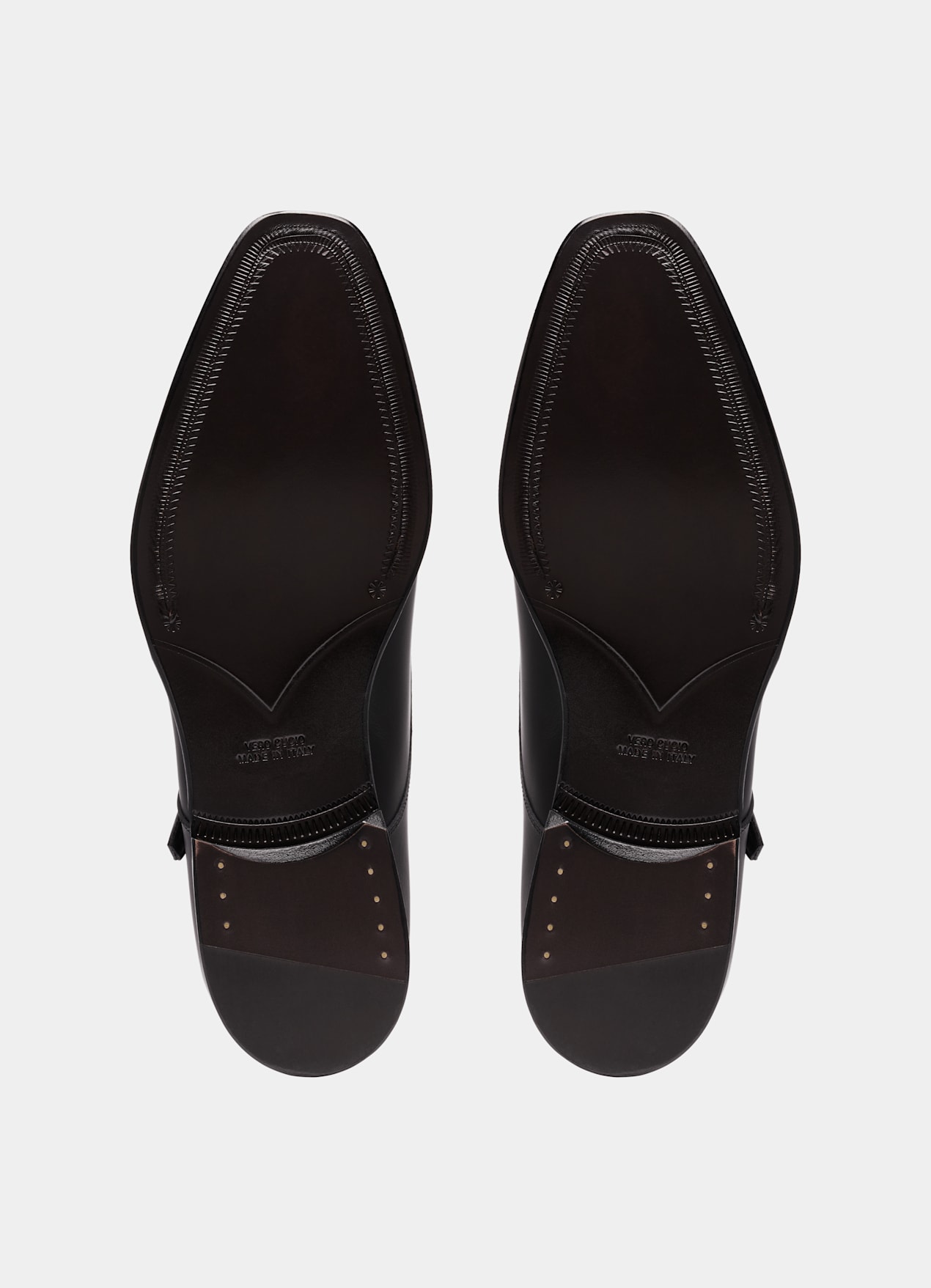 Chaussures double boucle noires - Fabrication italienne
