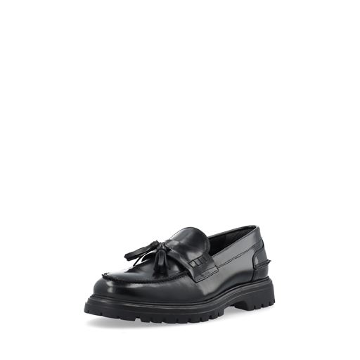 Bianco BIAGil Tassel Loafers, Black, 45