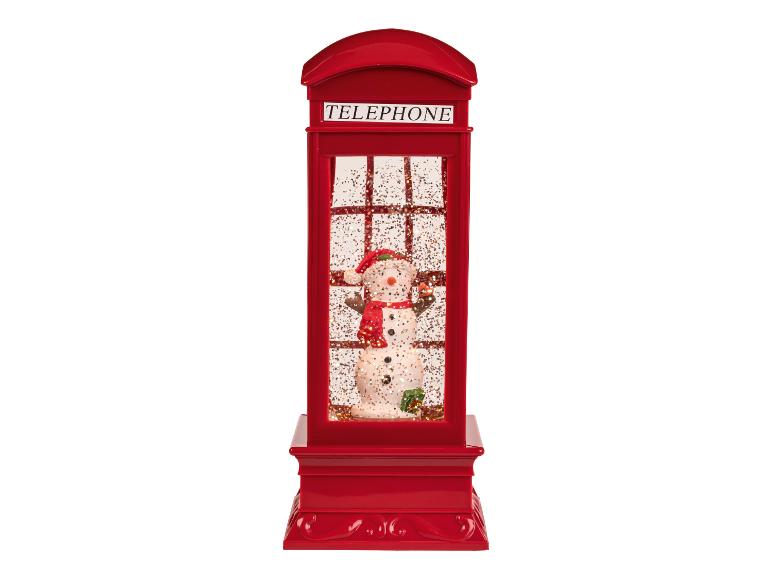 Kerstlantaarn met sneeuweffect