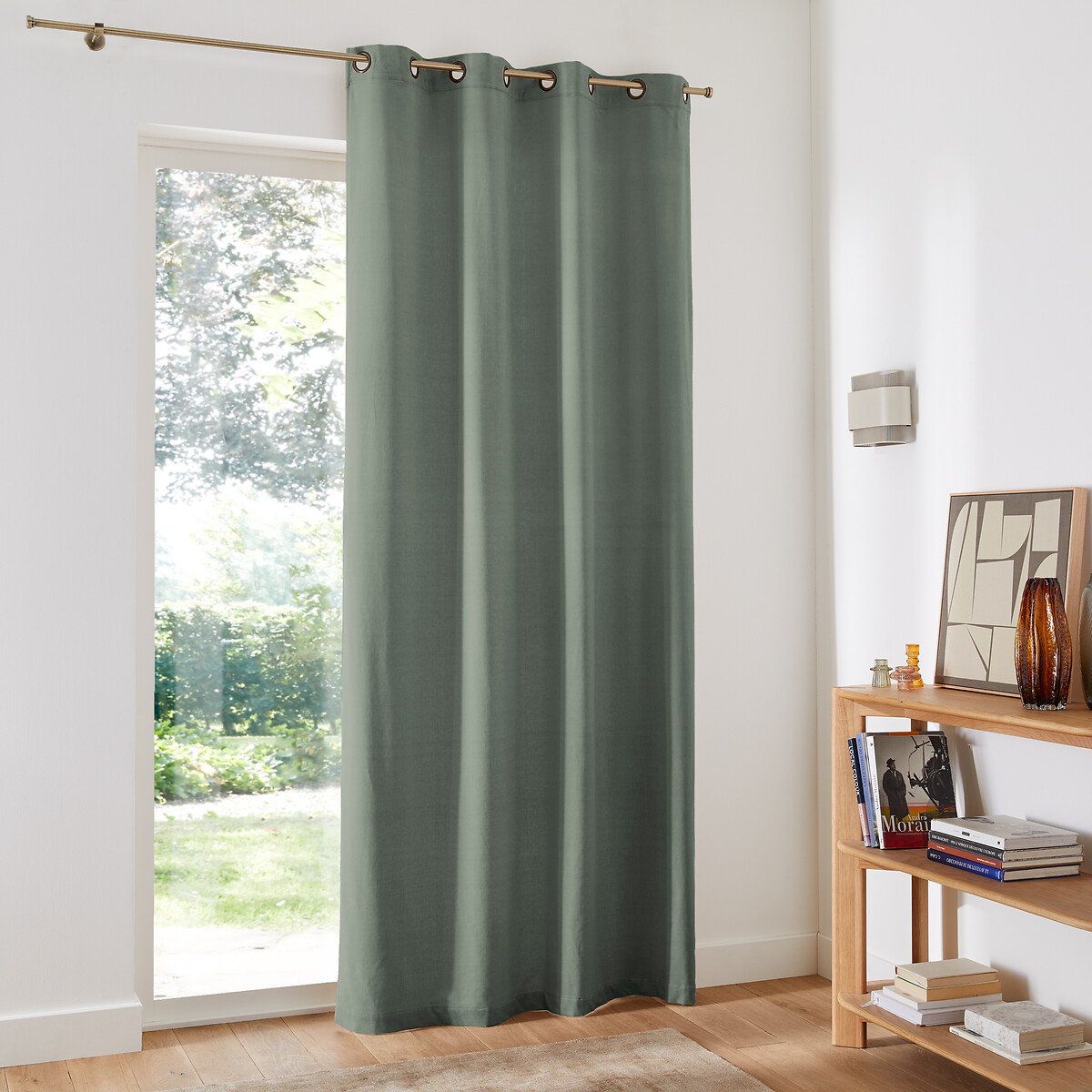 LA REDOUTE INTERIEURS<br>Cortina de veludo com ilhós Veludo