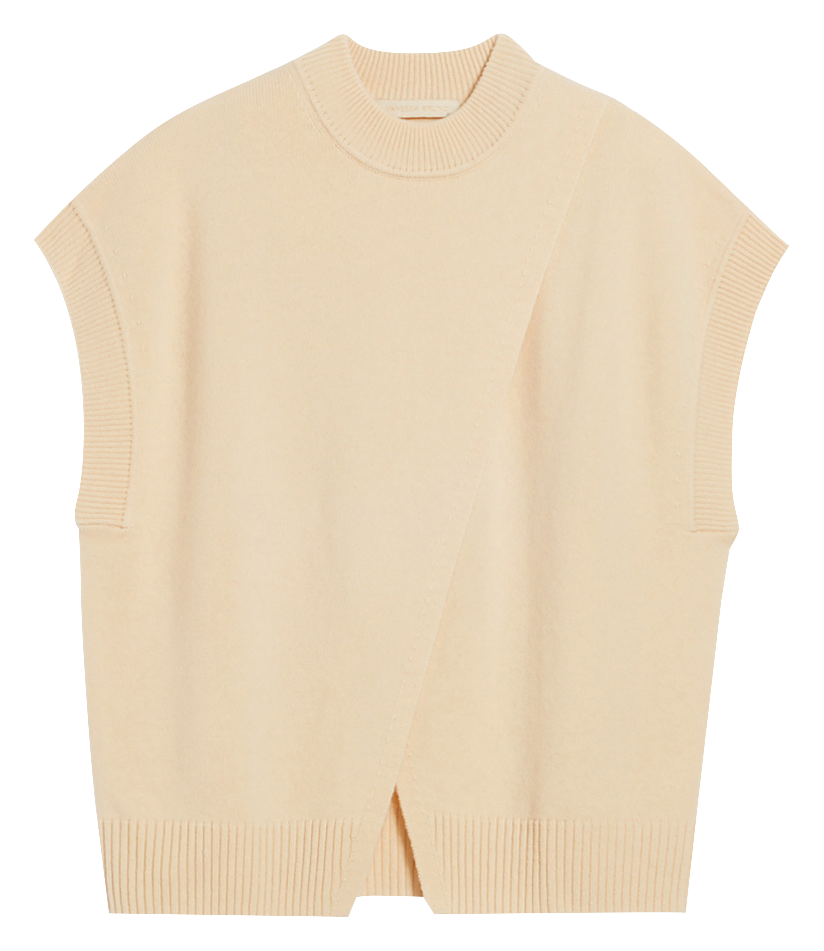 BELINA - Pull col rond ample en laine | Blanc