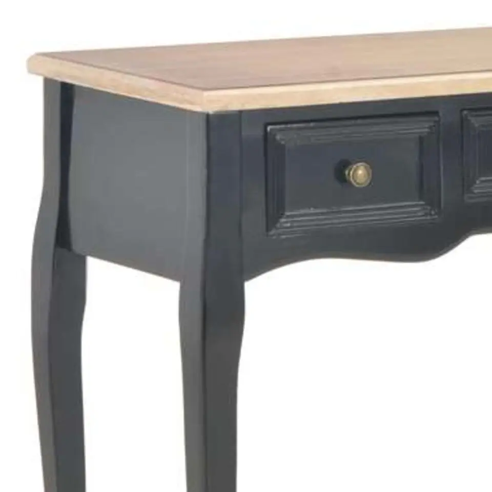 vidaXL - Kaptafel - Zwart - Hout