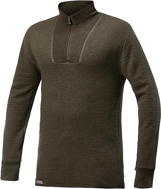 WOOLPOWER - 400 TURTLE NECK M T-SHIRT ML ZIP