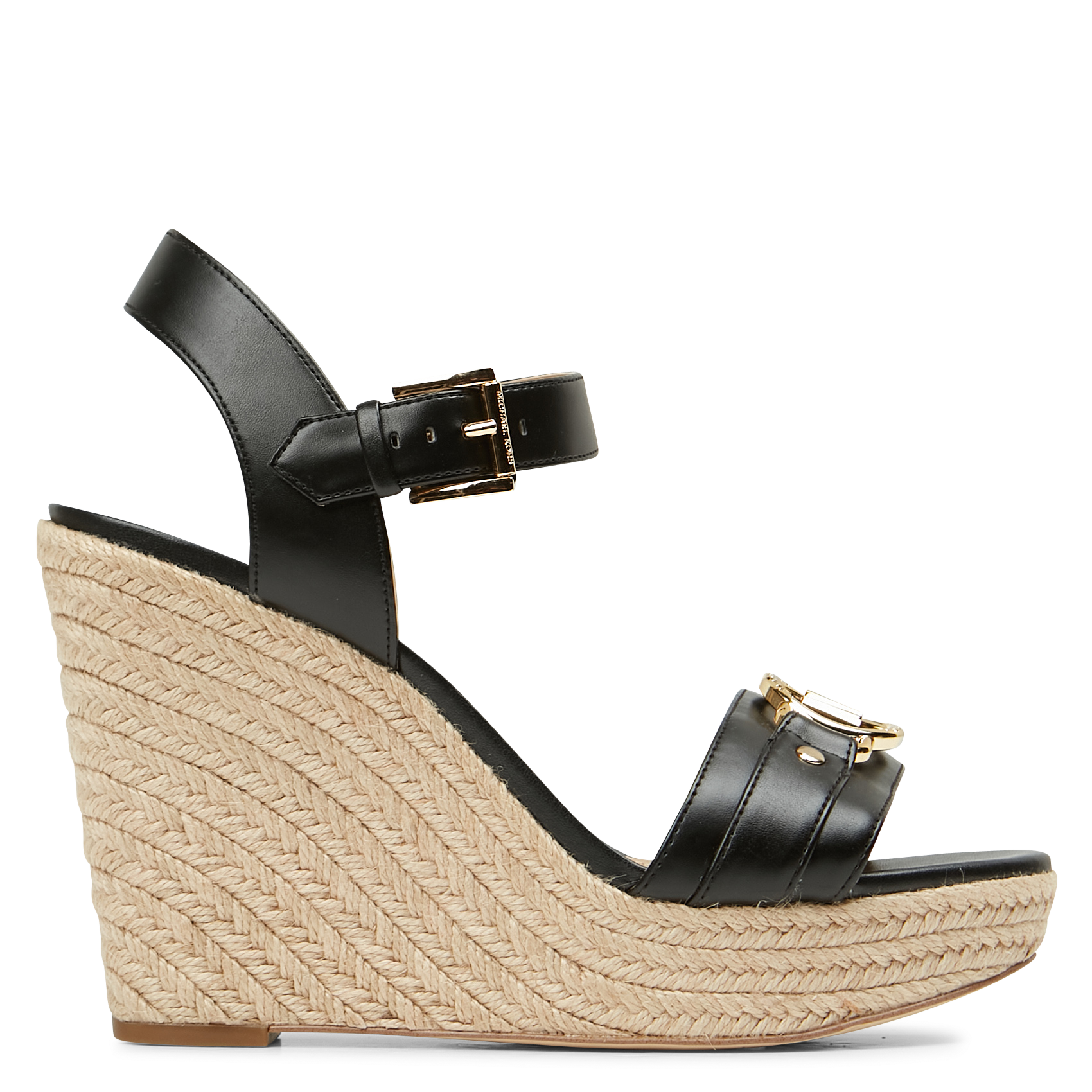 RORY - Sandales compensées avec logo | Noir