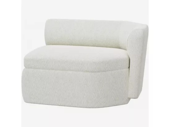 HABITAT - Méridienne droite en tissu - Blanc albâtre - Design by Anthony Guerrée - Umberto