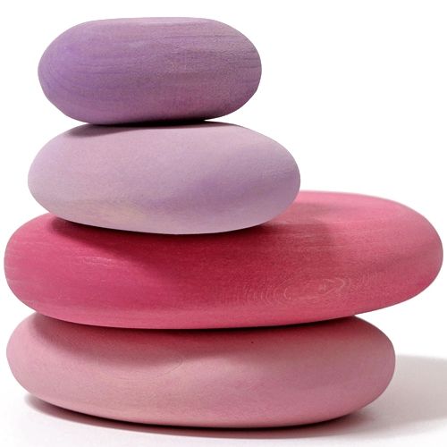 Grimm's stapelset kiezelstenen - roze