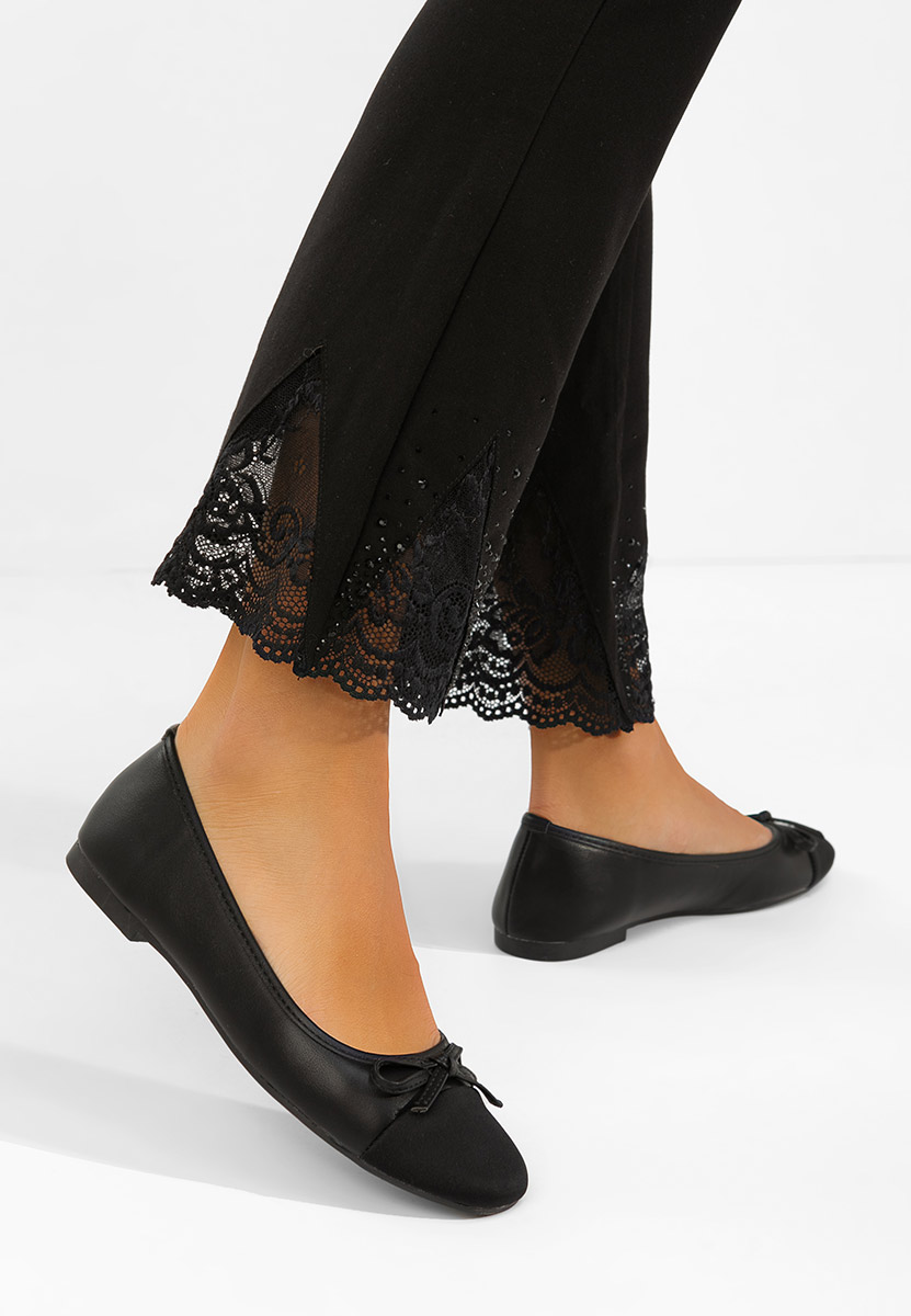 Ballerines femme noirs Letiza