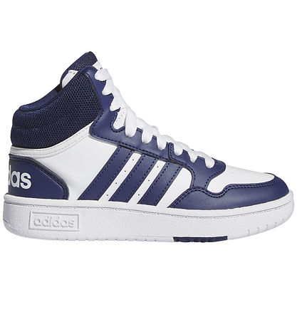 adidas Performance Sko - Hoops 3.0 Mid K - Hvid/Bl?
